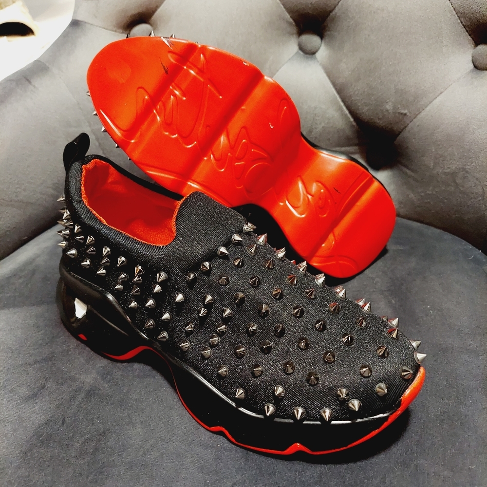 Spike Sock Red Bottom Sneakers
